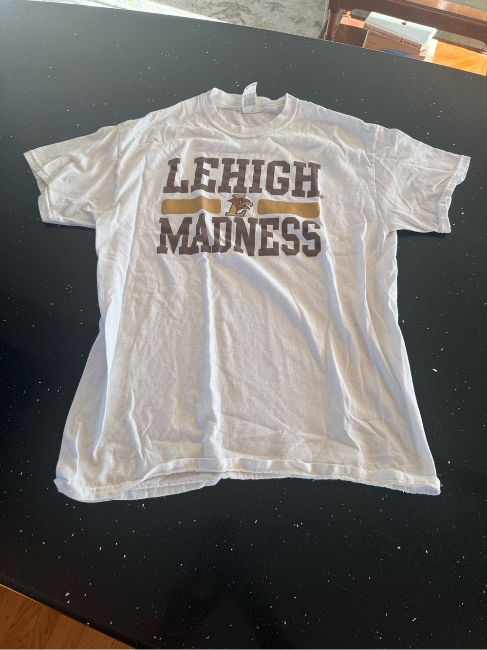 March Madness Lehigh University Men's White Graphic T-Shirt